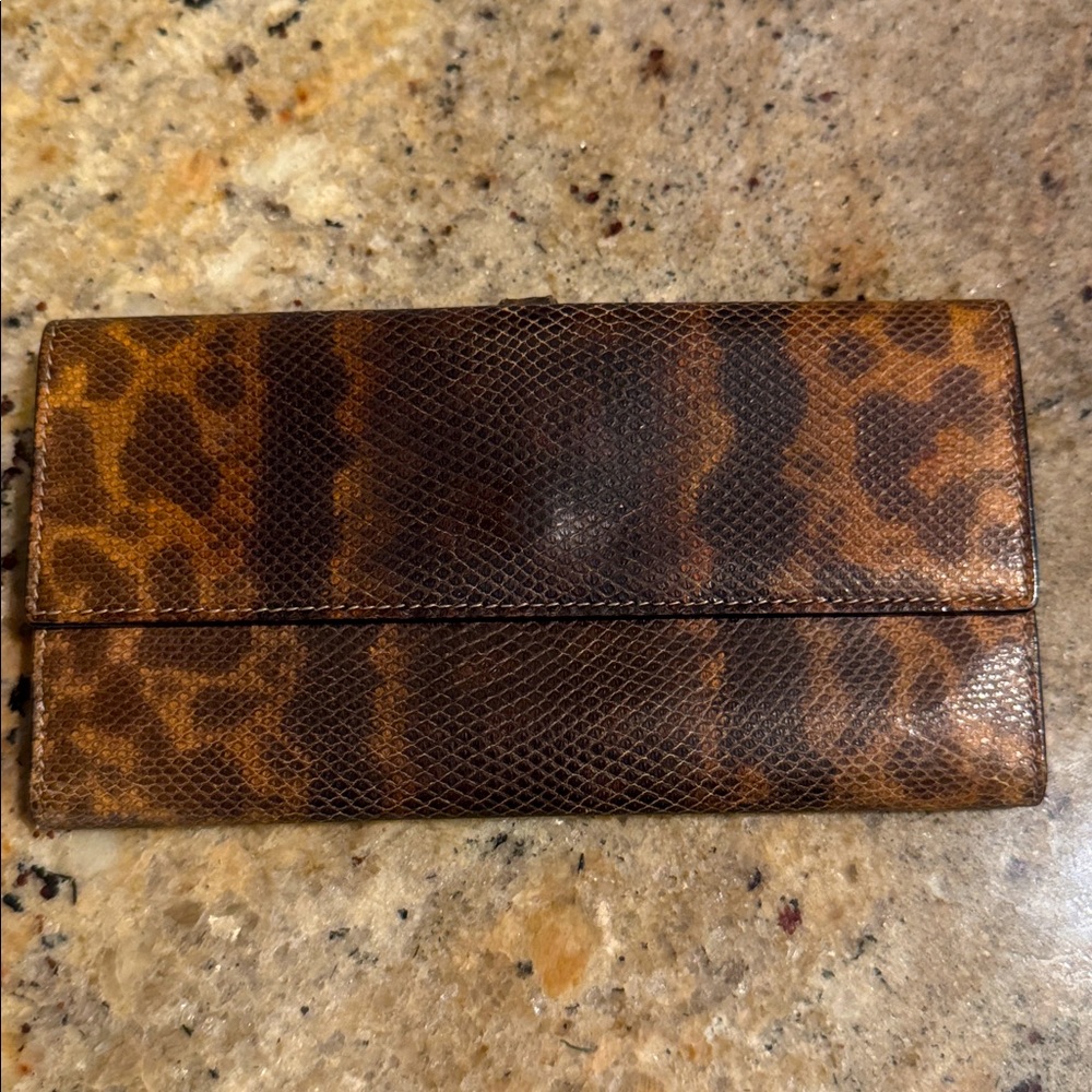 Gucci Exotic Rare Python Long Wallet - image 2